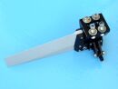 Alu Ruderanlage Profi 157 x 50 für Katamarane - mit Seilzuganlenkung und Hydraulik Attrappen