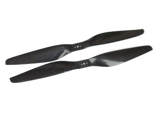 13x5,5 high-end carbon T-Prop Set 1x links- 1x rechtsdrehend