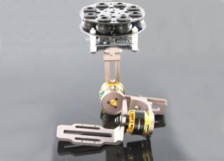 GoPro 2-Axis ALU brushless Gimbal mit 2x brushless 2212-70T Motor