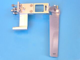 Alu Ruderanlage L100 x H115mm mit Wellenhalter - für 4,75mm Strut-Welle