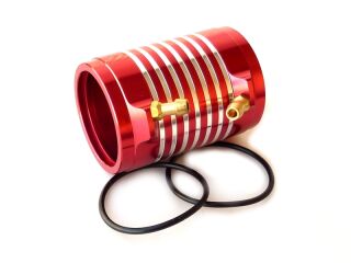Kühlmantel - Wasserkühlung für TFL Ø29mm x 50mm Rot-Silber Innenläufer Bootsmotor