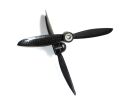 5x4,5 FPV Racer Carbon Propeller 1x links- 1x rechtsdrehend - selbssichernd
