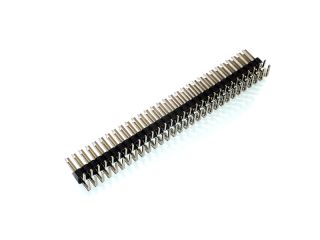 Stiftleiste 2,54 mm - 2 x 30 pins 2-reihig gewinkelt 90&deg; - Leiterplatten Buchsenleiste