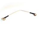 Pigtail 90&deg; SMA-plug Buchse Stift auf  90&deg; RP SMA Buchse - RG316 Antennen Winkel-Adapter 20cm