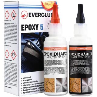 Epoxy Kleber Harz-Härter 5 Minuten - 2 x 100g Epoxy adhesive