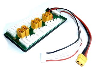 Charging Board - Parallel Ladebord XT60 - 6 fach XT60 JST-XH 2-6S Lipo - geeignet für ISDT Ladetechnik