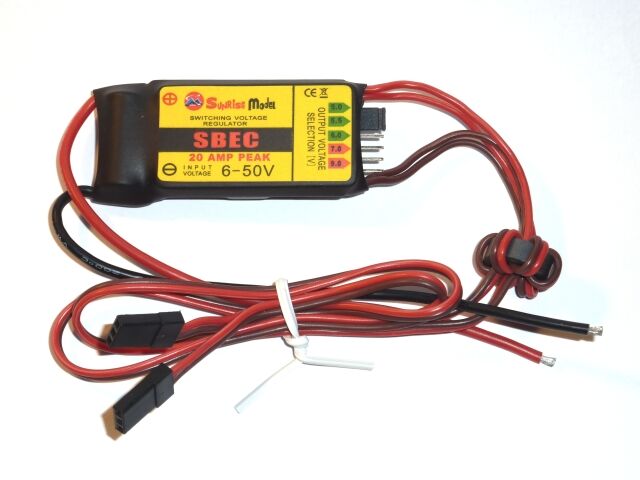 Power SBEC 6/20A 6V - 50,4V SUNRISE Alimentazione Ricevitore 5/5,5/6/7
