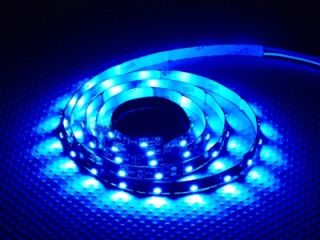 LED - Leuchtband mit 60 LEDs / 1m lang Farbe BLAU