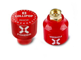 Foxeer 5.8G Lollipop3 2.5 dBi Stubby Omni FPV Antenne RHCP mit SMA 2 Stück rot