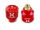Foxeer 5.8G Lollipop3 2.5 dBi Stubby Omni FPV Antenne RHCP mit SMA 2 Stück rot