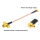Antennenadapter MMCX Winkel 90° to RP-SMA Male mit Flansch - Adapter AKK X2, FX2, FX3, FX4