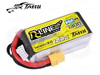 TATTU R-Line 1300mah 15.2V 100C 4S1P HV Lipo Battery Pack