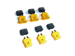 XT60L Stecker und Buchse mit Kappe 3 Paar