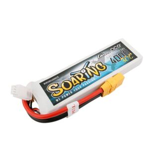 Soaring 4000mAh 7,4V 30C 2S1P Lipo Akku mit XT90 plug