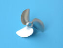 CNC 3-Blatt Aluminium Propeller 38x4.0 linksdrehend mit Drivedog