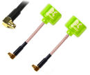 Foxeer 5.8G Lollipop3 2.5 dBi Omni FPV Antenne RHCP mit Winkel MMCX- 2 St&uuml;ck neon