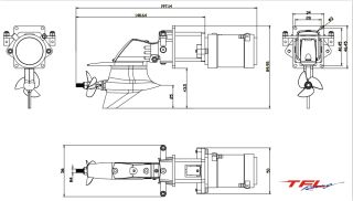 Z-Antrieb TFL Inboard Drive System mit Motor SSS 2960-2200KV -Rot