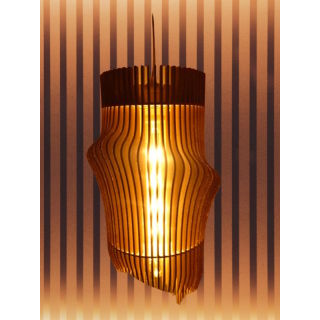 Deco Lampe Holzkunst - neue Deckenleuchte H&auml;ngelampe Lampenschirm