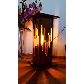 Blumenst&auml;nder oder Deco Lampe mit Innenbeleuchtung L20xB20xH60cm