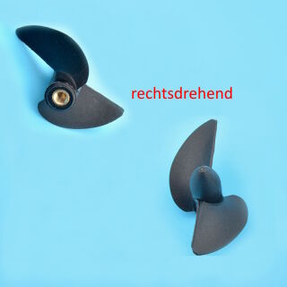 Propeller 2 Blatt 39x27.5mm M4 - P27,5mm - rechtsdrehend - Kunststoff Prop