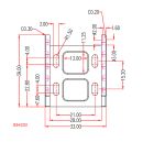 Verstellbare Abstandshalterung für TFL Mini-Außenbordmotor B54217