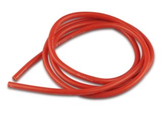 Silikonkabel 4mm² - 1m ROT - silicone wire 4mm²  1m RED 12AWG