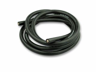Silikonkabel 6mm&sup2; - 1m SCHWARZ - silicone wire 6mm&sup2;  1m BLACK 10AWG