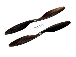 8x4,5 Carbon APC Style Set 1x links- 1x rechtsdrehend