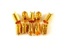 Goldkontakt 6,5mm Bullet Stecker - Buchse - 5 Paar 6,5mm Bananenstecker